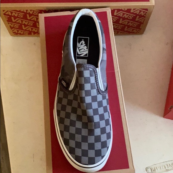 UNISEX Vans Classic Slip-On-Checkerboard - Picture 4 of 6